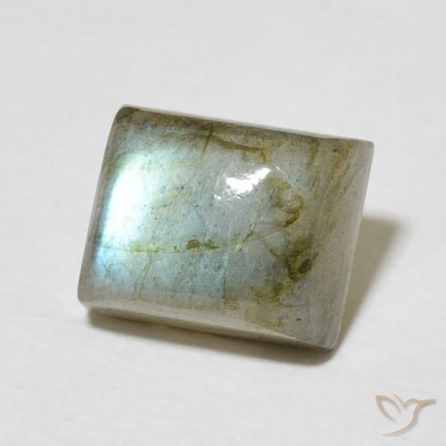 Labradorita Multicolorido Natural 3.41ct, baguete, Translúcido