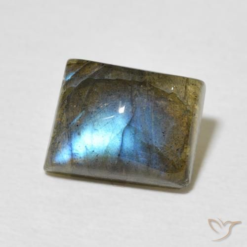 Labradorita Multicolorido Natural 2.66ct, baguete, Translúcido