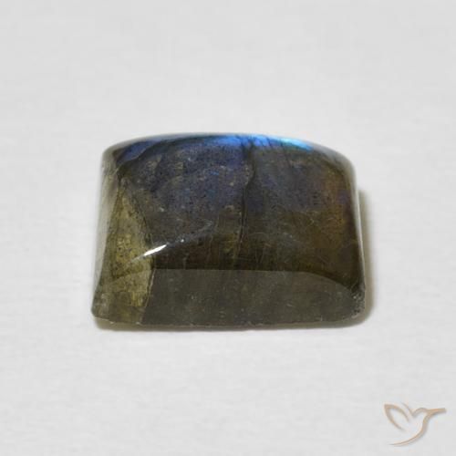 Labradorita Multicolorido Natural 2.66ct, baguete, Translúcido