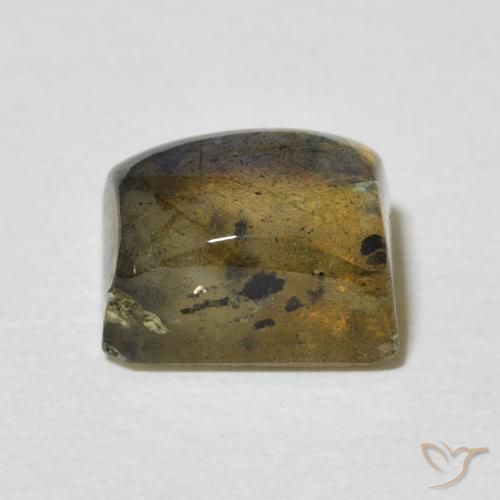 Labradorita Multicolorido Natural 3.46ct, baguete, Translúcido