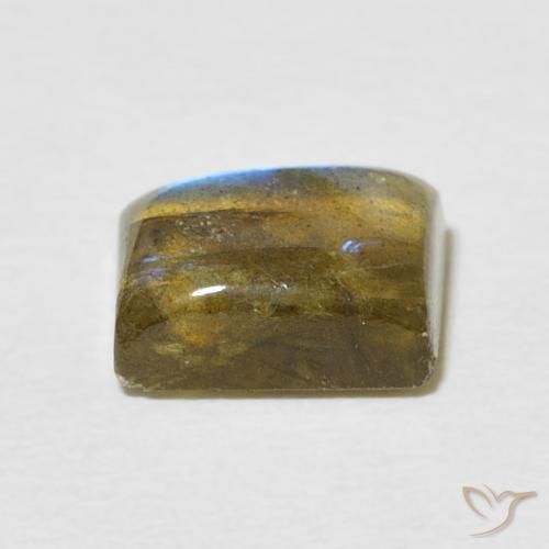 Labradorita Multicolorido Natural 2.63ct, baguete, Translúcido