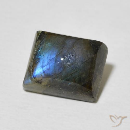 Labradorita Multicolorido Natural 2.90ct, baguete, Translúcido