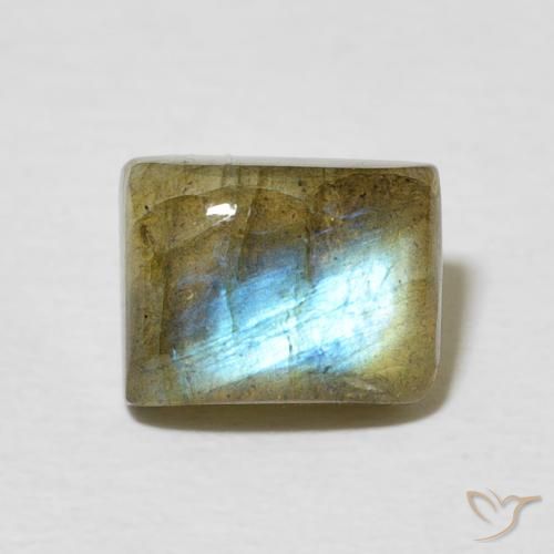 2.52ct Natural Multicolorido Labradorita, baguete, Translúcido