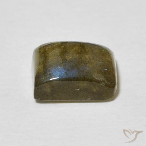 Labradorita Multicolorido Natural 2.52ct, baguete, Translúcido