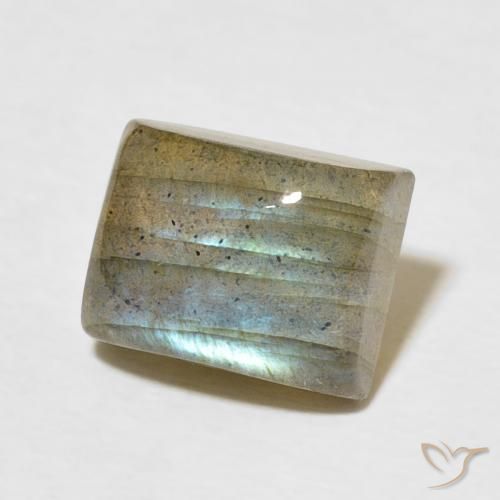 Labradorita Multicolorido Natural 3.57ct, baguete, Translúcido