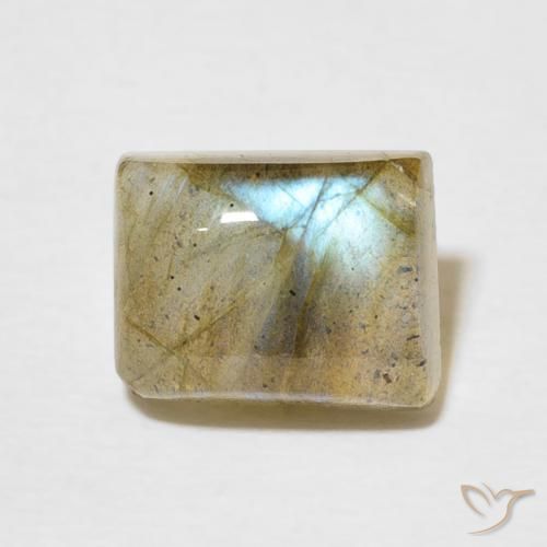 3.02ct Natural Multicolorido Labradorita, baguete, Translúcido