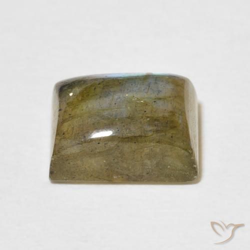 Labradorita Multicolorido Natural 3.04ct, baguete, Translúcido