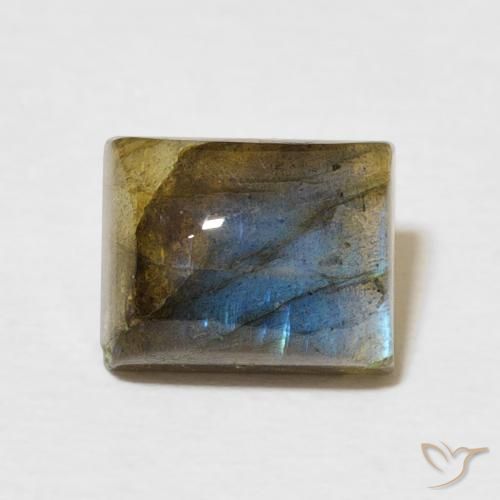 2.91ct Natural Multicolorido Labradorita, baguete, Translúcido