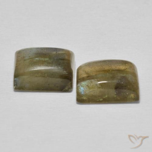Pedras preciosas de Labradorita Multicolorido natural de 5.81 ct, baguete, Translúcido