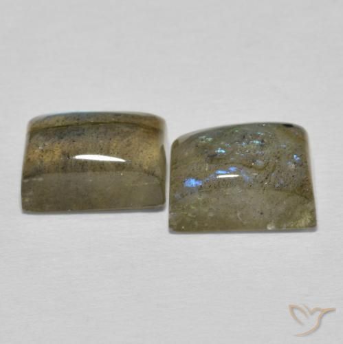 Pedras preciosas de Labradorita Multicolorido natural de 6.29 ct, baguete, Translúcido