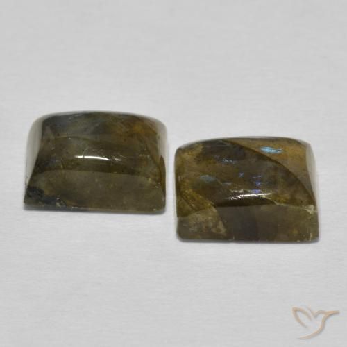 Pedras preciosas de Labradorita Multicolorido natural de 5.77 ct, baguete, Translúcido