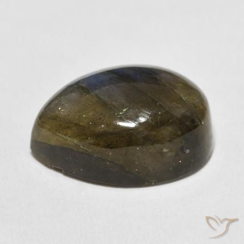 Labradorita Multicolorido Natural 15.01ct, Formato de pêra, Translúcido