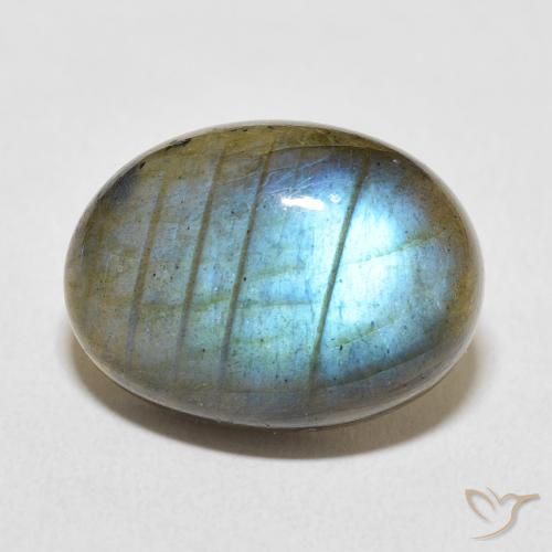 13.36ct Natural Multicolorido Labradorita, oval, Translúcido