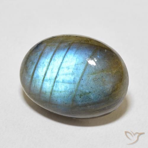 Labradorita Multicolorido Natural 13.36ct, oval, Translúcido
