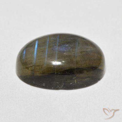 Labradorita Multicolorido Natural 13.36ct, oval, Translúcido