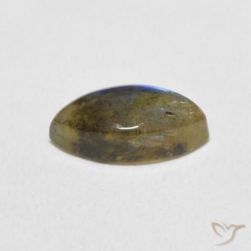 Labradorita Multicolorido Natural 1.39ct, Marquesa, Translúcido