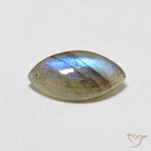 2.21ct Natural Multicolorido Labradorita, Marquesa, Translúcido