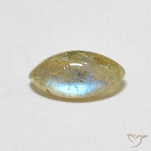 1.20ct Natural Multicolorido Labradorita, Marquesa, Translúcido