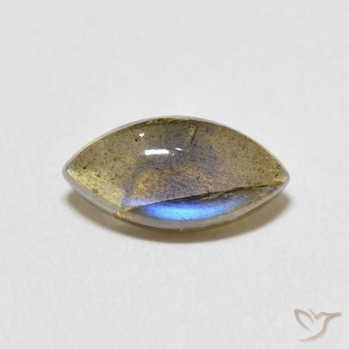 2.38ct Natural Multicolorido Labradorita, Marquesa, Translúcido