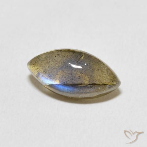 Labradorita Multicolorido Natural 2.38ct, Marquesa, Translúcido