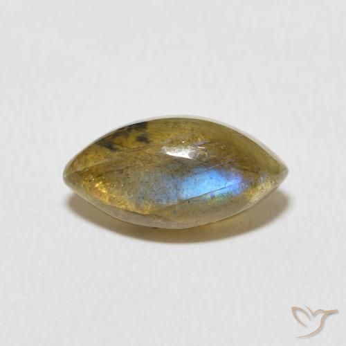 2.34ct Natural Multicolorido Labradorita, Marquesa, Translúcido