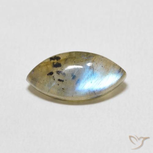 2.15ct Natural Multicolorido Labradorita, Marquesa, Translúcido