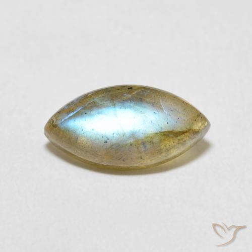 2.51ct Natural Multicolorido Labradorita, Marquesa, Translúcido