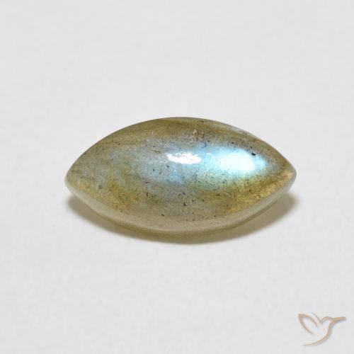 2.24ct Natural Multicolorido Labradorita, Marquesa, Translúcido