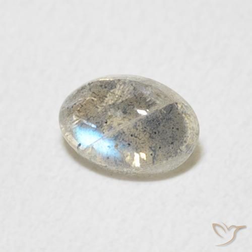 Labradorita Multicolorido Natural 0.50ct, oval, Translúcido