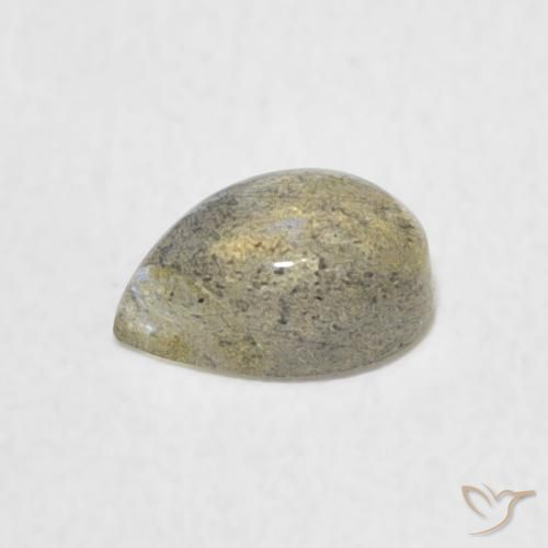 Labradorita Multicolorido Natural 0.58ct, Formato de pêra, Translúcido