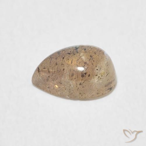 Labradorita Multicolorido Natural 0.53ct, Formato de pêra, Translúcido