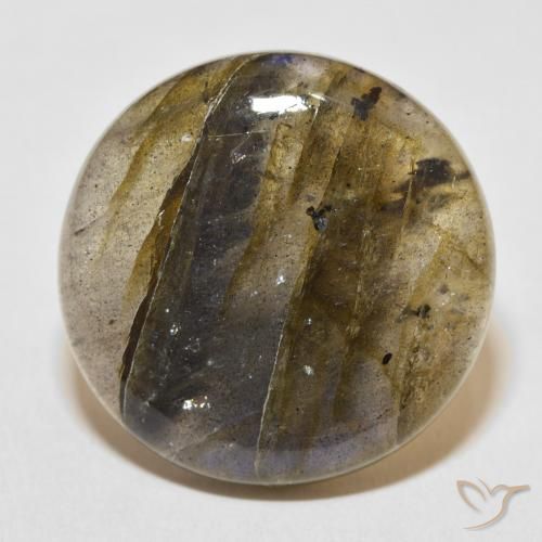 29.35ct Natural Multicolorido Labradorita, Redondo, Translúcido