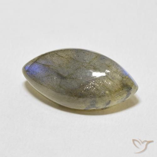 Labradorita Multicolorido Natural 9.71ct, Marquesa, Translúcido