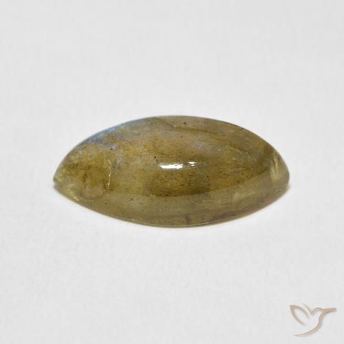 Labradorita Multicolorido Natural 6.90ct, Marquesa, Translúcido