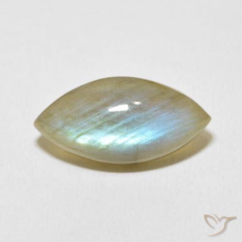 9.70ct Natural Multicolorido Labradorita, Marquesa, Translúcido