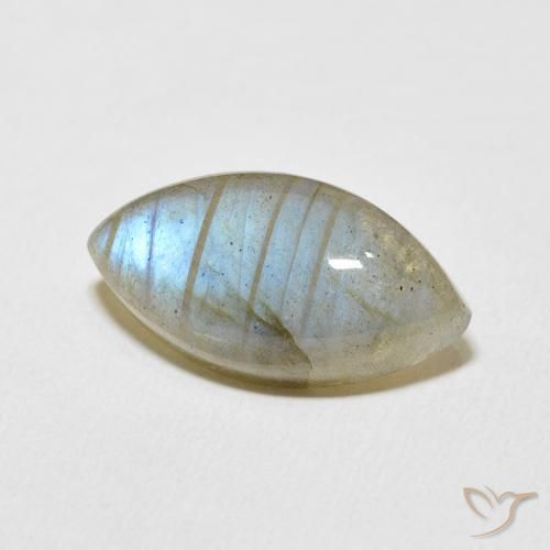 Labradorita Multicolorido Natural 9.87ct, Marquesa, Translúcido