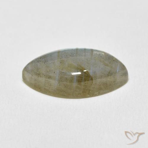Labradorita Multicolorido Natural 9.87ct, Marquesa, Translúcido