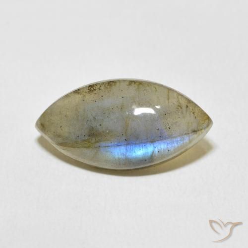7.70ct Natural Multicolorido Labradorita, Marquesa, Translúcido