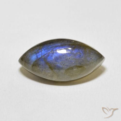 11.00ct Natural Multicolorido Labradorita, Marquesa, Translúcido