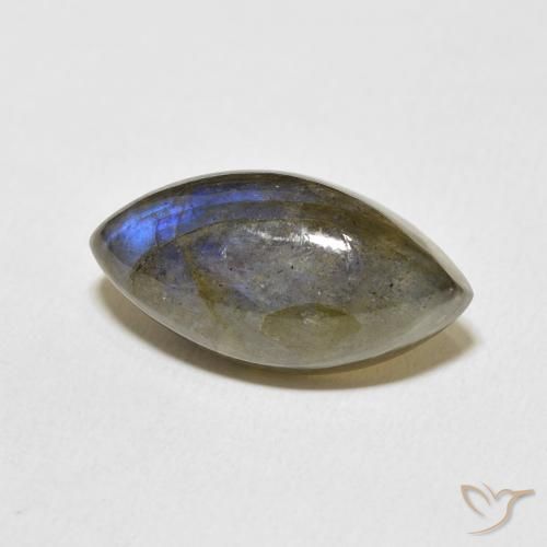 Labradorita Multicolorido Natural 11.00ct, Marquesa, Translúcido