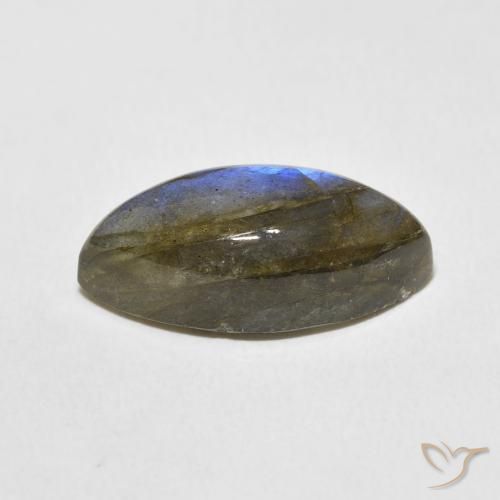 Labradorita Multicolorido Natural 11.00ct, Marquesa, Translúcido