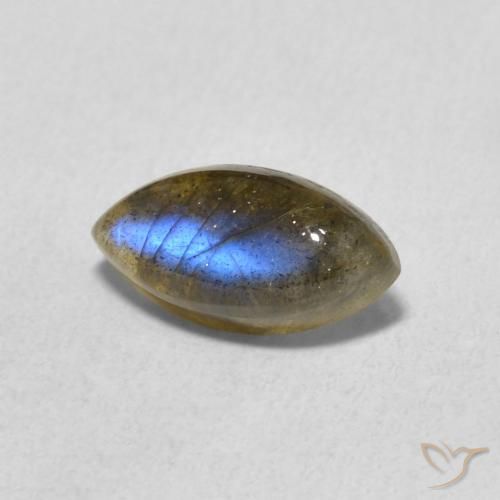 Labradorita Multicolorido Natural 1.43ct, Marquesa, Translúcido