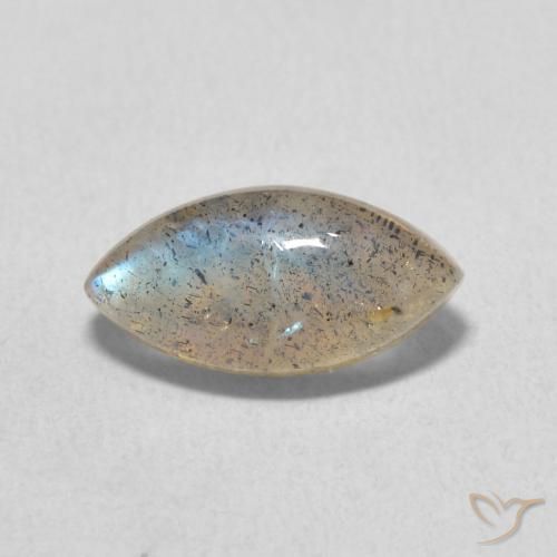 2.46ct Natural Multicolorido Labradorita, Marquesa, Translúcido