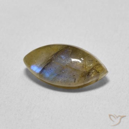 Labradorita Multicolorido Natural 2.54ct, Marquesa, Translúcido