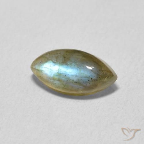 Labradorita Multicolorido Natural 1.42ct, Marquesa, Translúcido