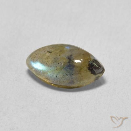 Labradorita Multicolorido Natural 1.66ct, Marquesa, Translúcido