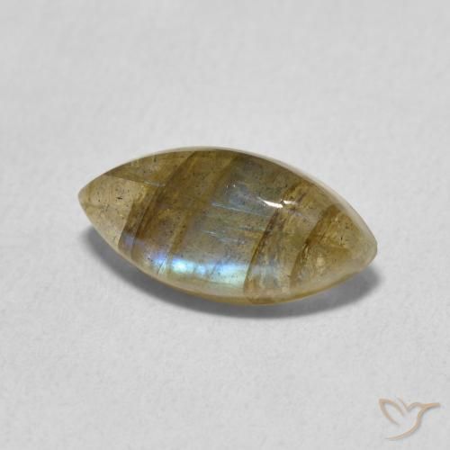 Labradorita Multicolorido Natural 2.54ct, Marquesa, Translúcido