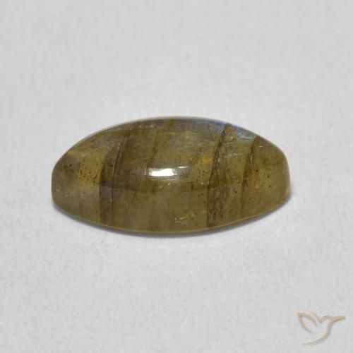 Labradorita Multicolorido Natural 2.54ct, Marquesa, Translúcido