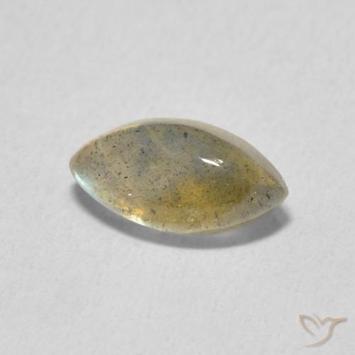 Labradorita Multicolorido Natural 1.38ct, Marquesa, Translúcido