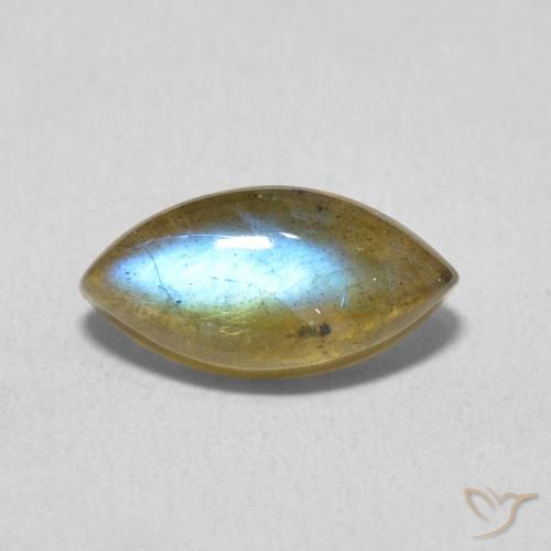 2.49ct Natural Multicolorido Labradorita, Marquesa, Translúcido